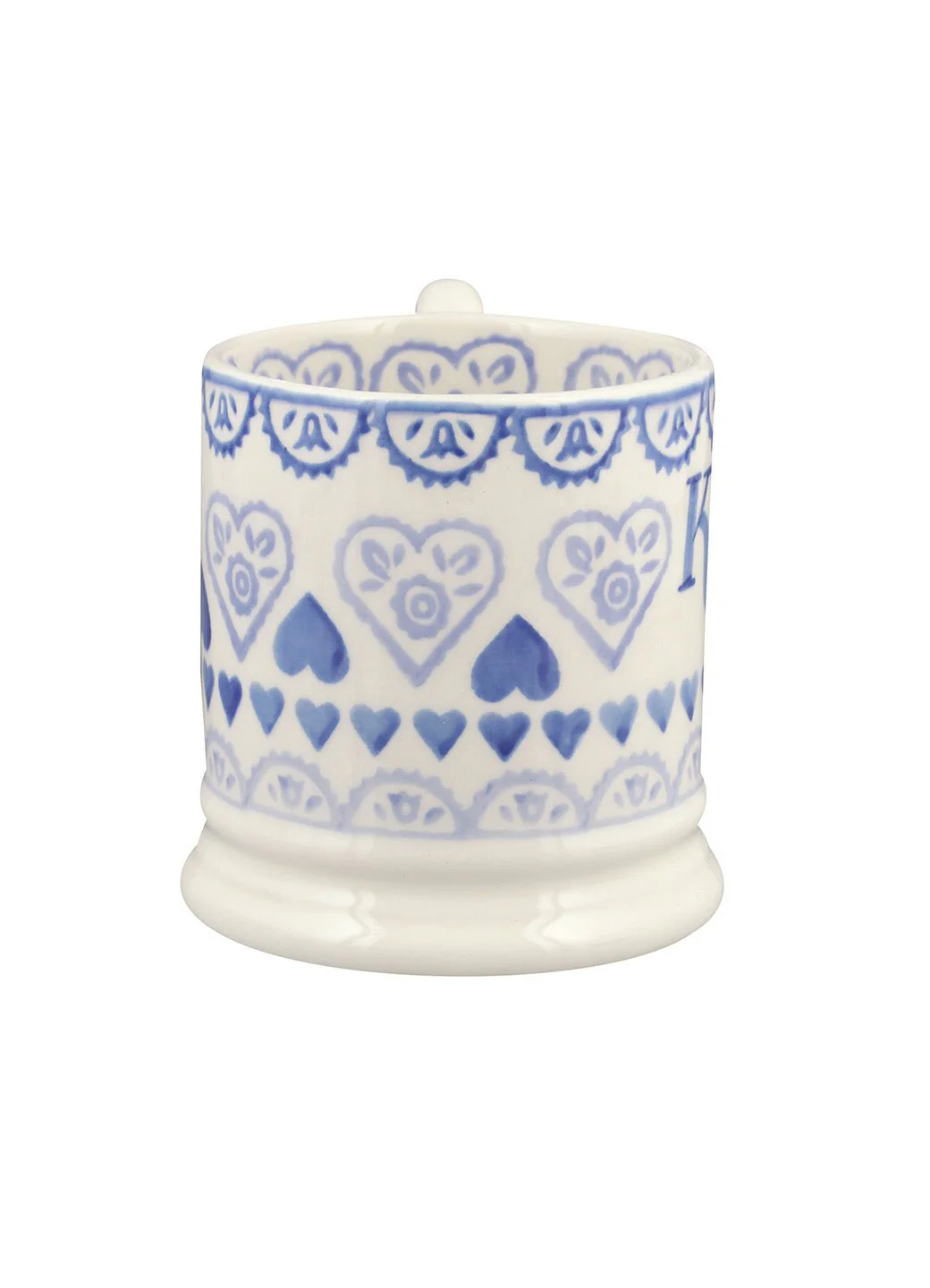 Personalised Blue Sampler 1/2 Pint Mug - Image 5