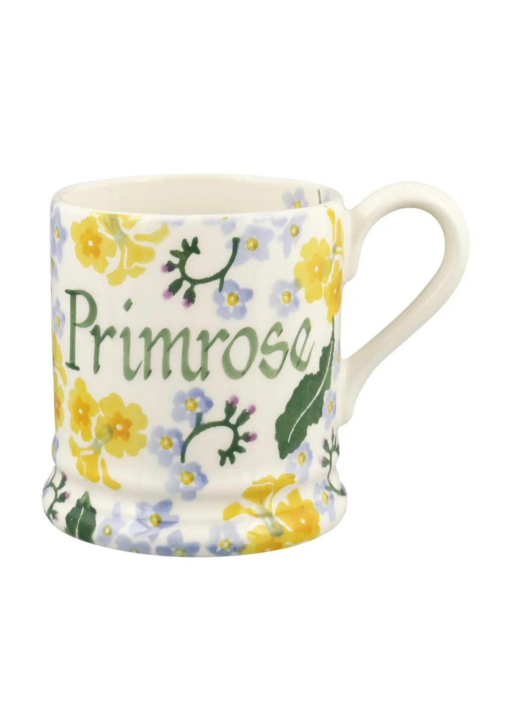 Personalised Forget Me Not & Primrose 1/2 Pint Mug - Image 2