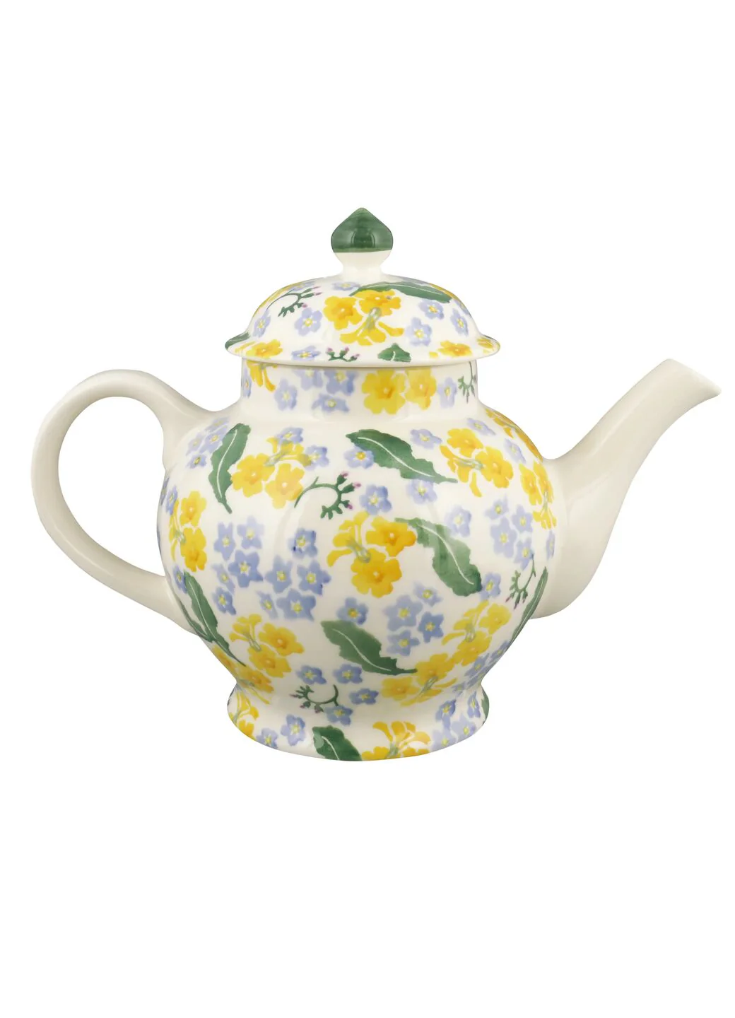 Personalised Forget Me Not & Primrose 4 Mug Teapot - Image 3