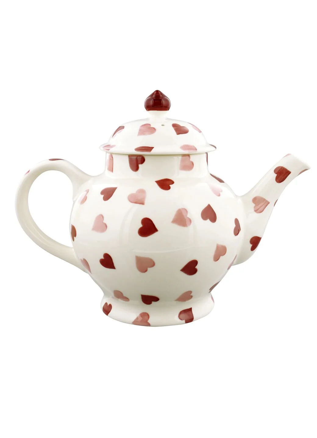 Personalised Pink Hearts 4 Mug Teapot - Image 4
