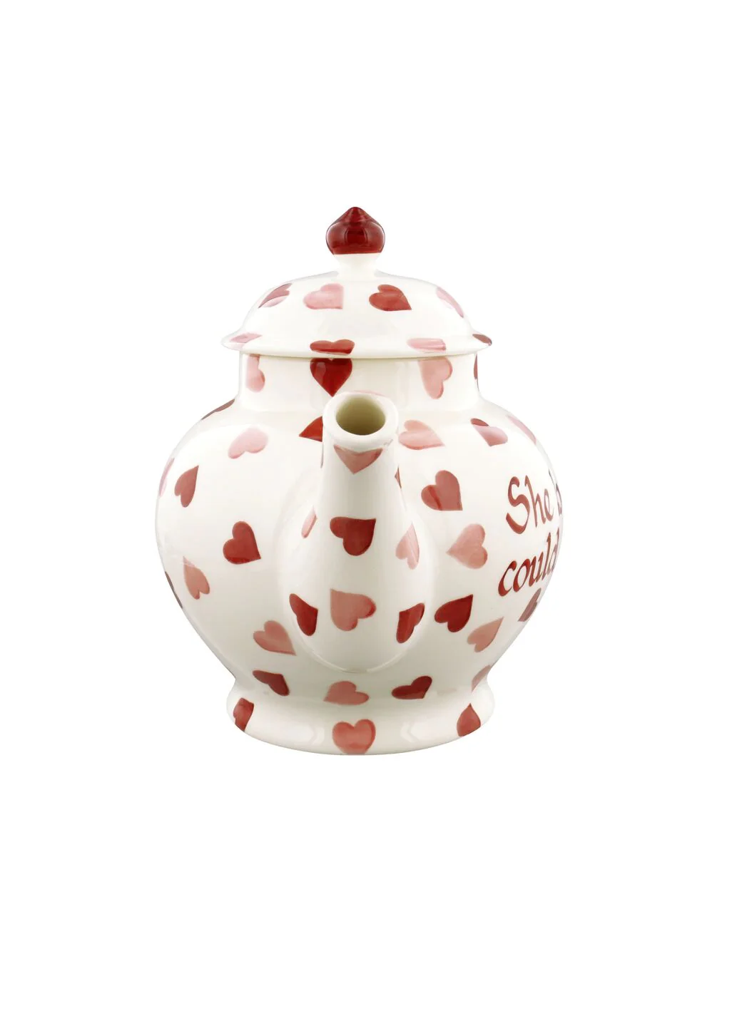 Personalised Pink Hearts 4 Mug Teapot - Image 5