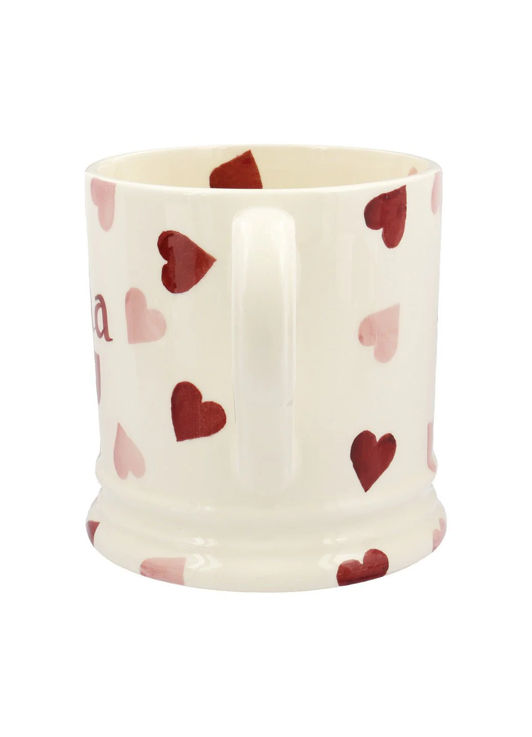 Personalised Pink Hearts Large Mug - Image 2