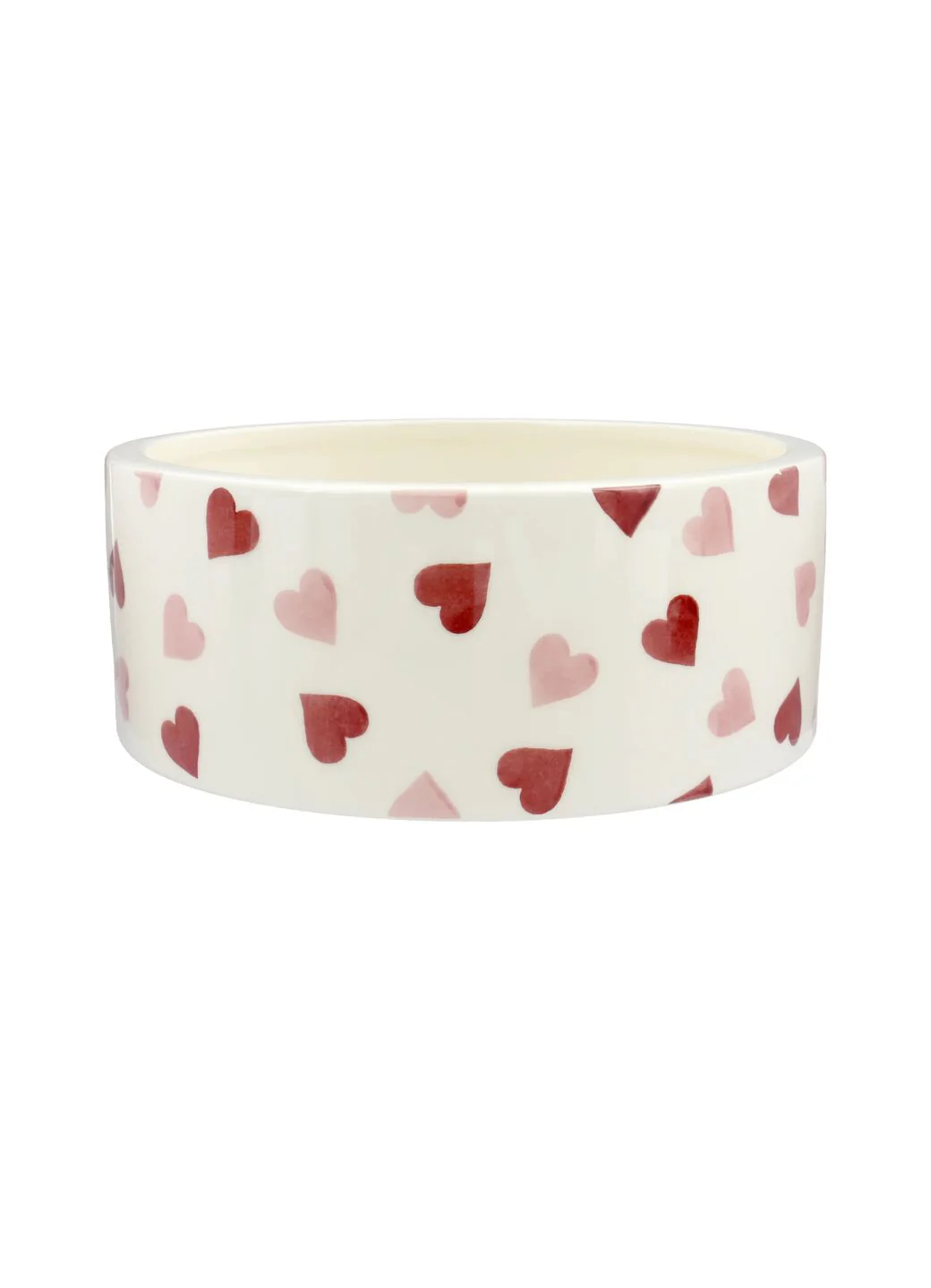 Personalised Pink Hearts Large Pet Bowl - Image 2