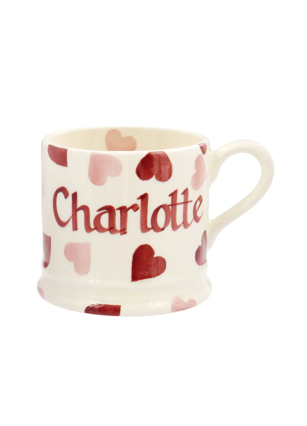 Personalised Pink Hearts Small Mug - Image 2