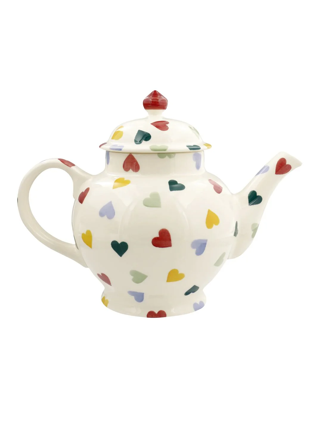 Personalised Polka Hearts 4 Mug Teapot - Image 4