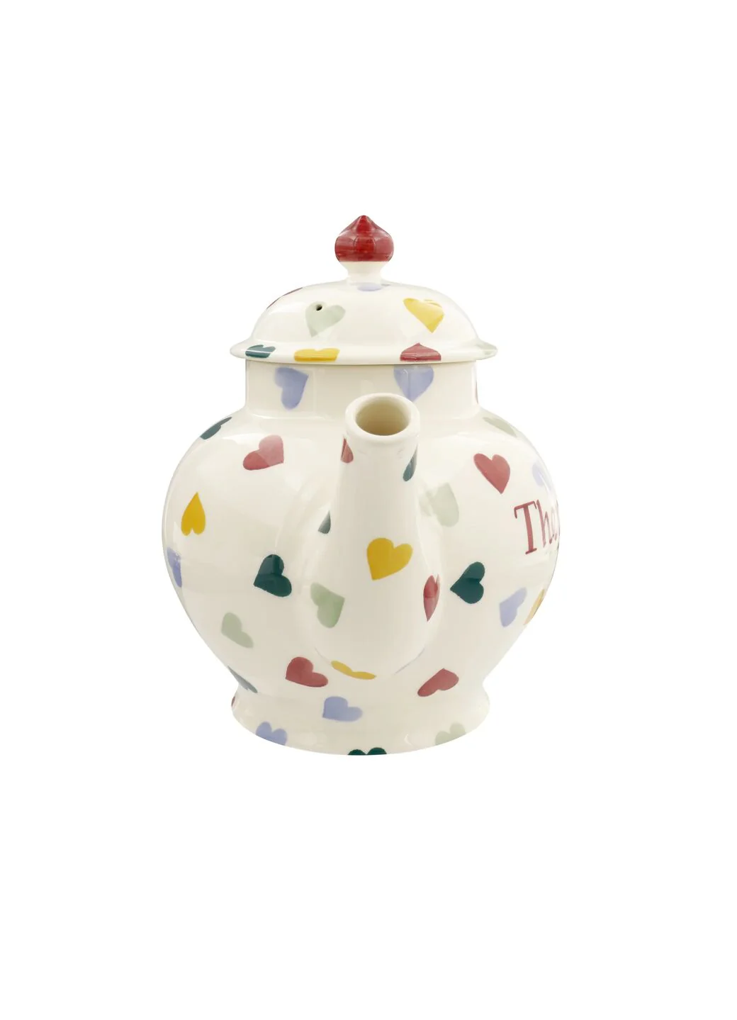 Personalised Polka Hearts 4 Mug Teapot - Image 5