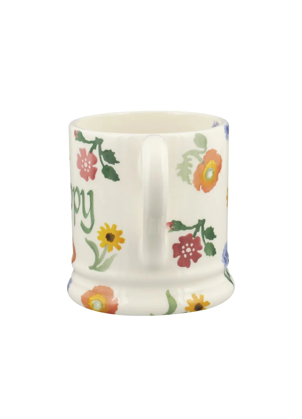 Personalised Poppies & Pinks 1/2 Pint Mug - Image 3