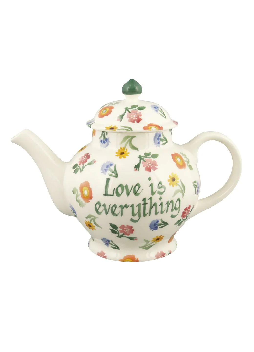 Personalised Poppies & Pinks 4 Mug Teapot - Image 2