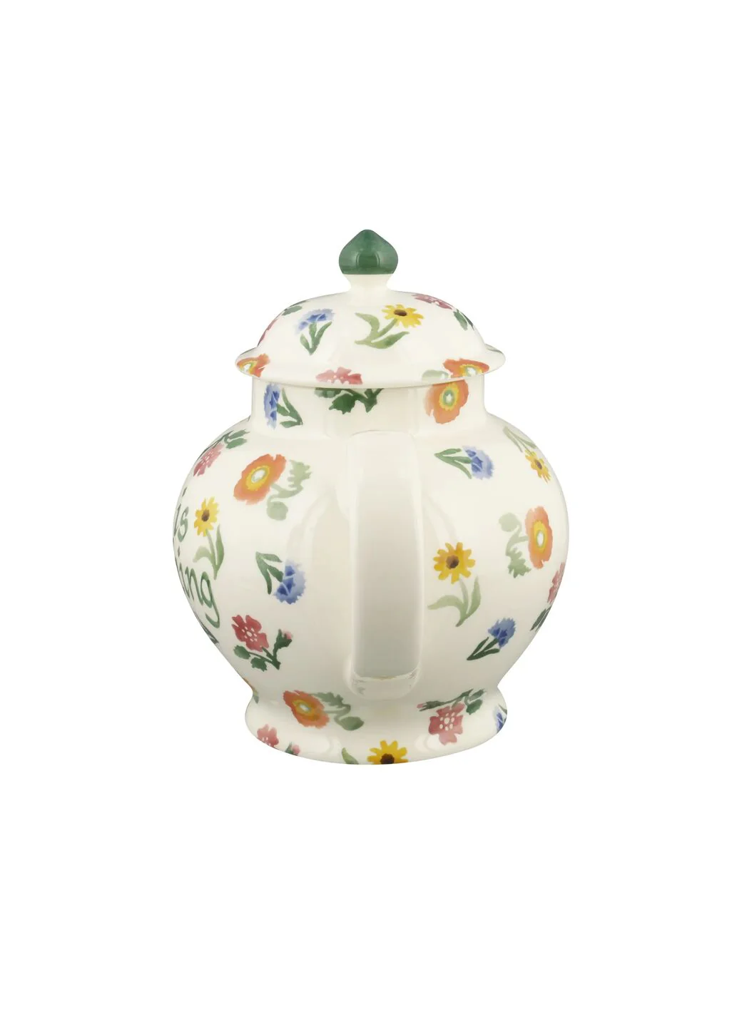 Personalised Poppies & Pinks 4 Mug Teapot - Image 3