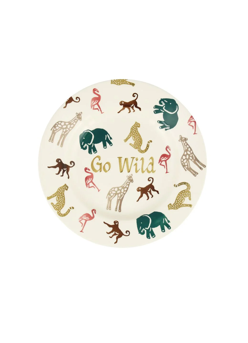Personalised Wild Animals Medium Dinner Plate, 8.5 Inch - Image 2