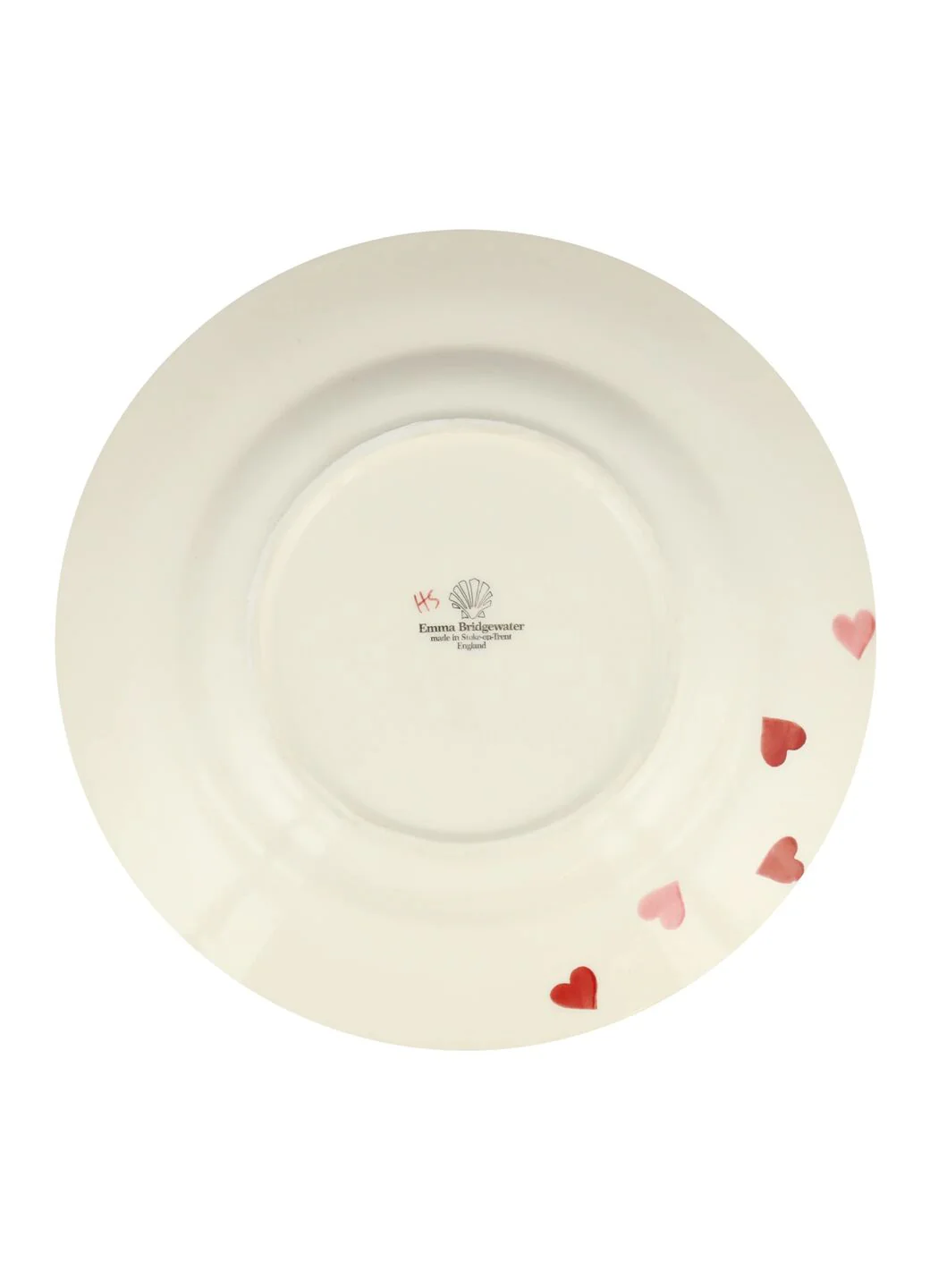 Pink Hearts Large Dinner Plate, 10.5 Inch - Set of 4 - Image 4