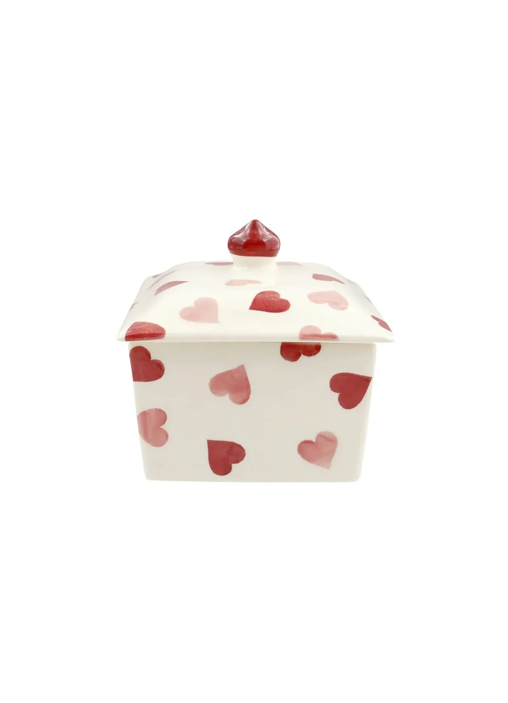 Pink Hearts Small Butter Dish - Image 5