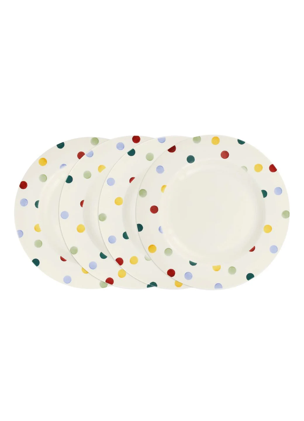 Polka Dot Large Dinner Plate, 10.5 Inch - Set of 4 - Image 2