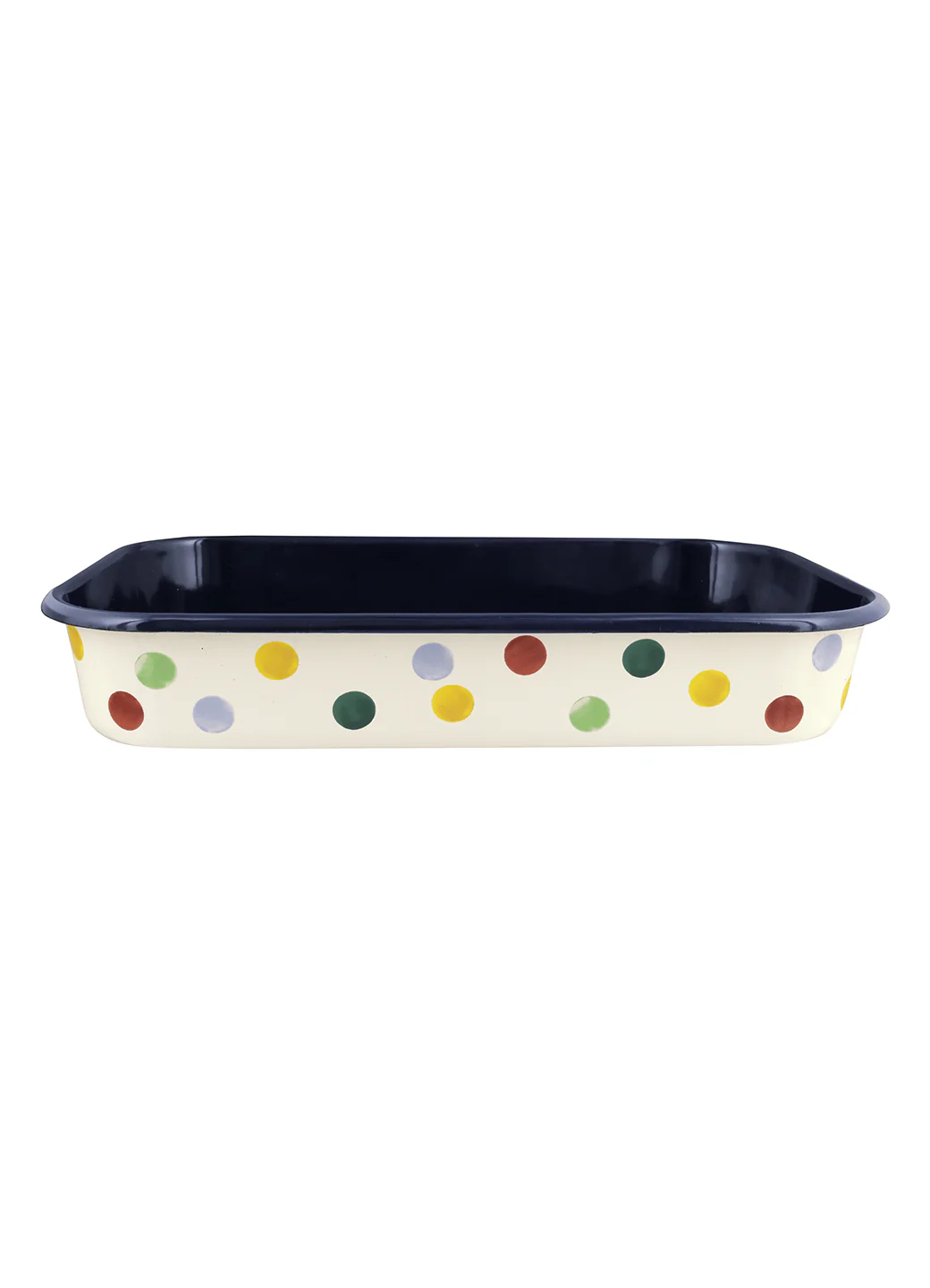 Polka Dot Enamel Roasting Dish 34cm - Image 4