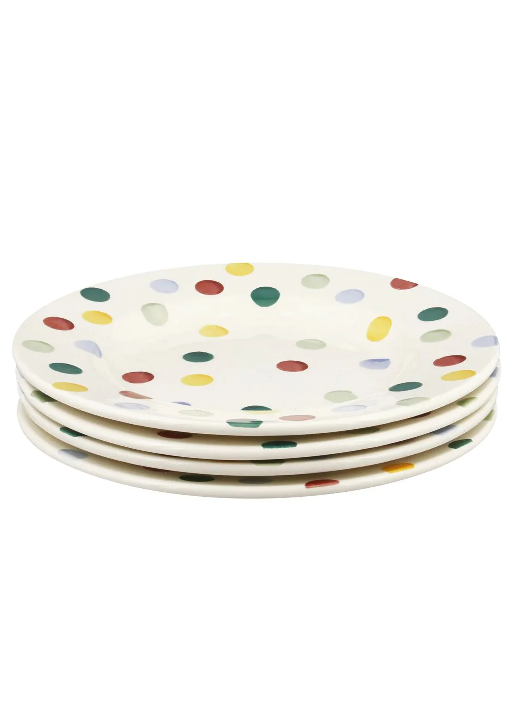 Polka Dot Medium Dinner Plate, 8.5 Inch - Set of 4 - Image 2