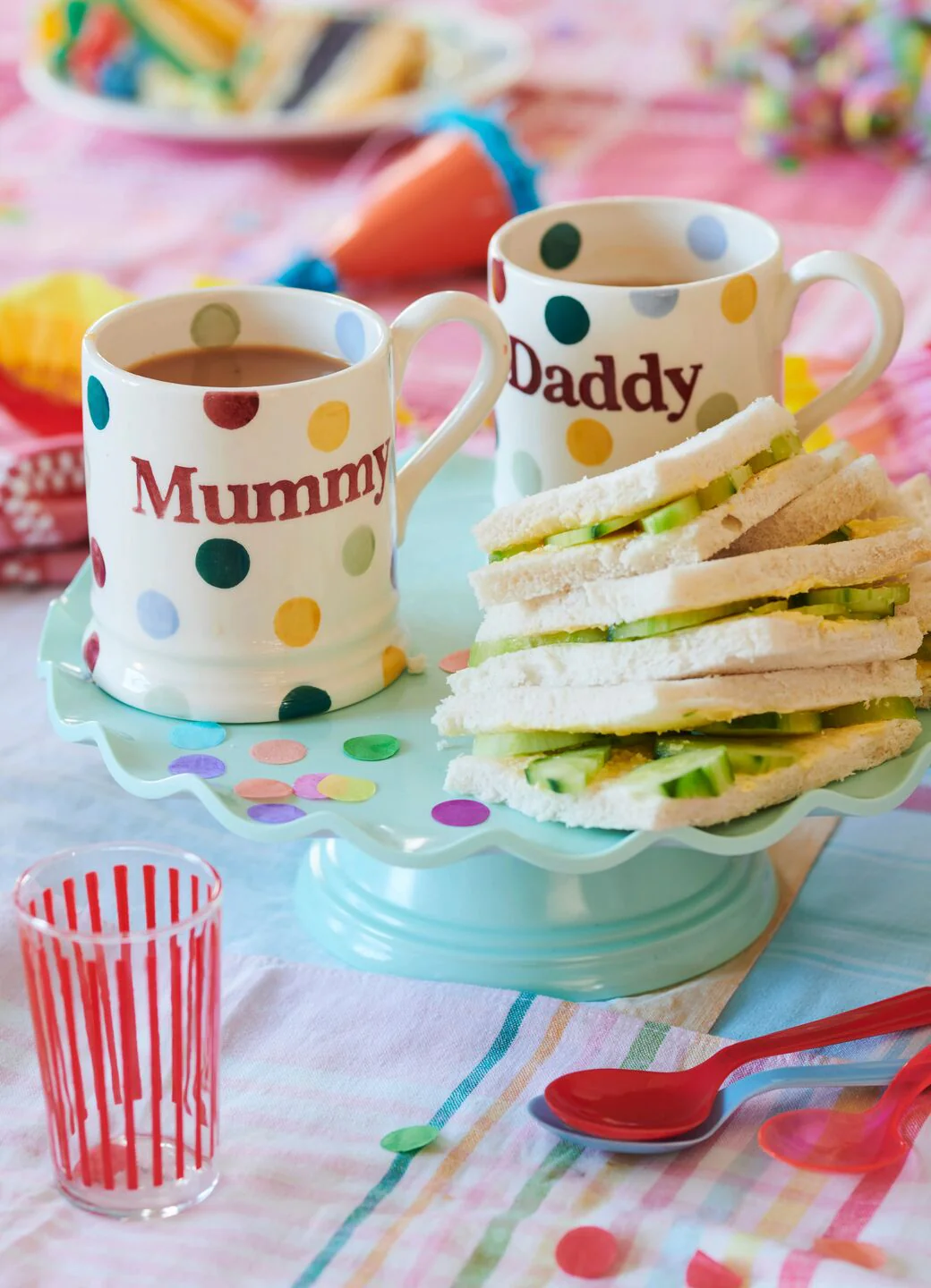 Polka Dot Daddy 1/2 Pint Mug - Image 7