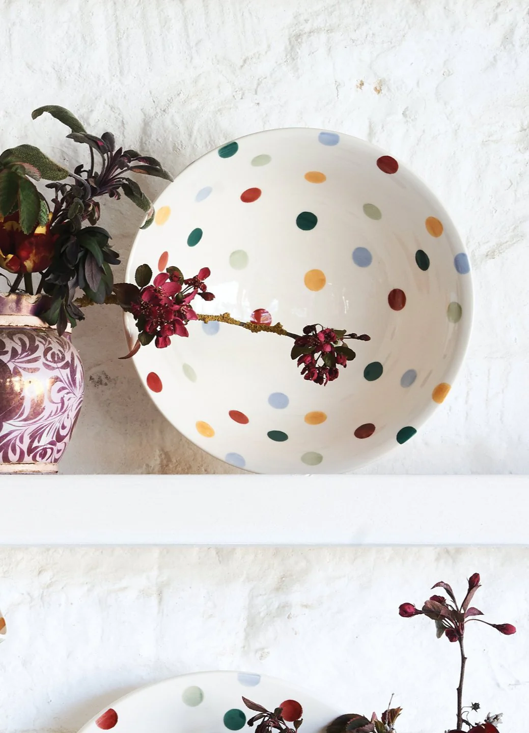 Polka Dot Medium Pasta Bowl - Image 6