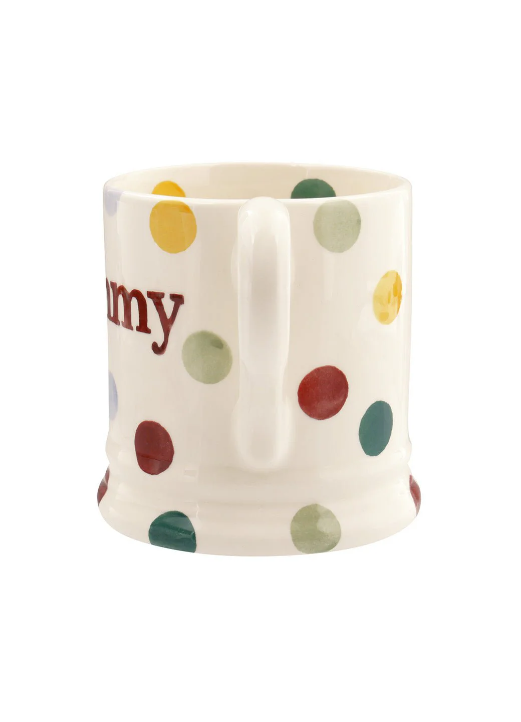 Polka Dot Mummy 1/2 Pint Mug - Image 3
