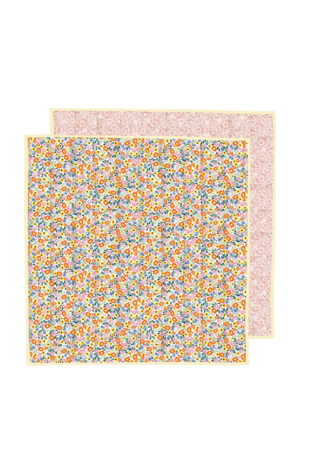 Poppies & Pinks Quilted Throw 200Cm X 200Cm - Image 3