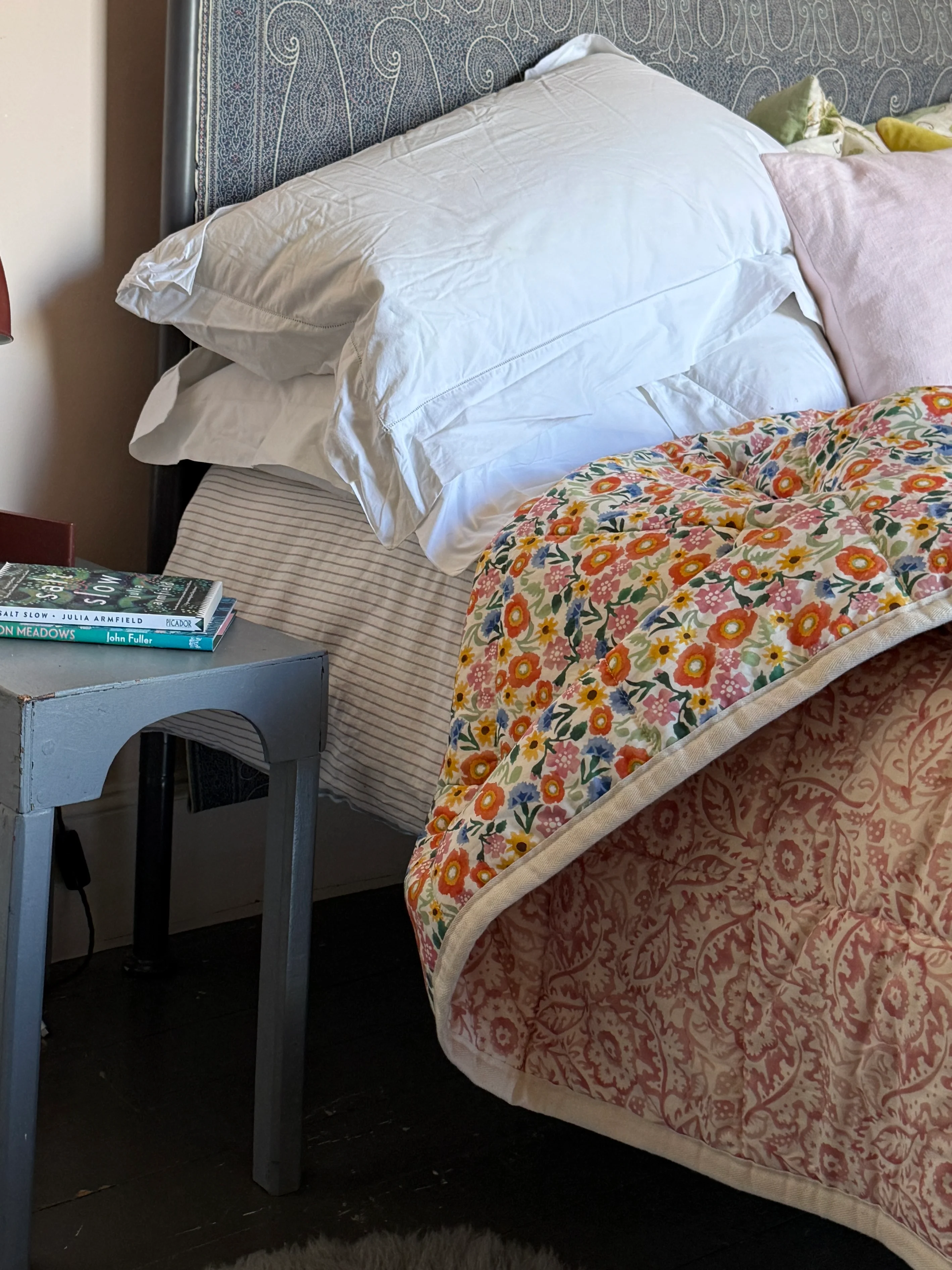 Poppies & Pinks Quilted Throw 200Cm X 200Cm - Image 6