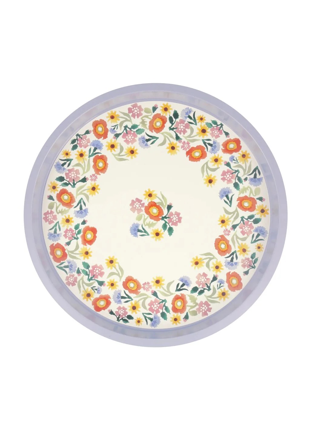Poppies & Pinks Round Tin Tray - Image 3