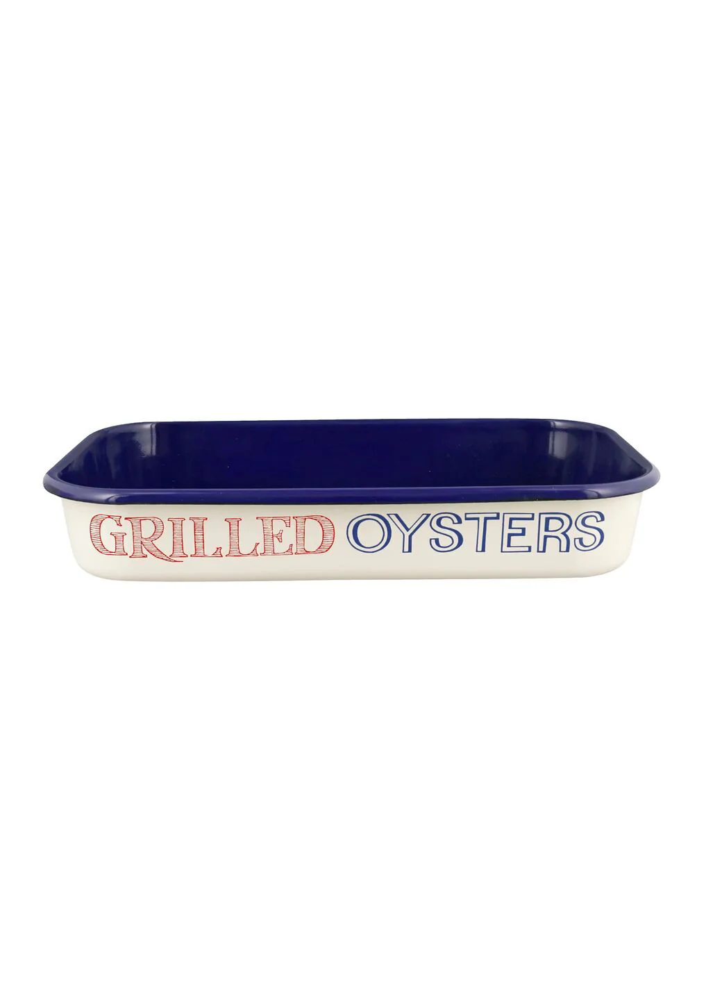 Red & Blue Toast 34Cm Enamel Roasting Tray - Image 2