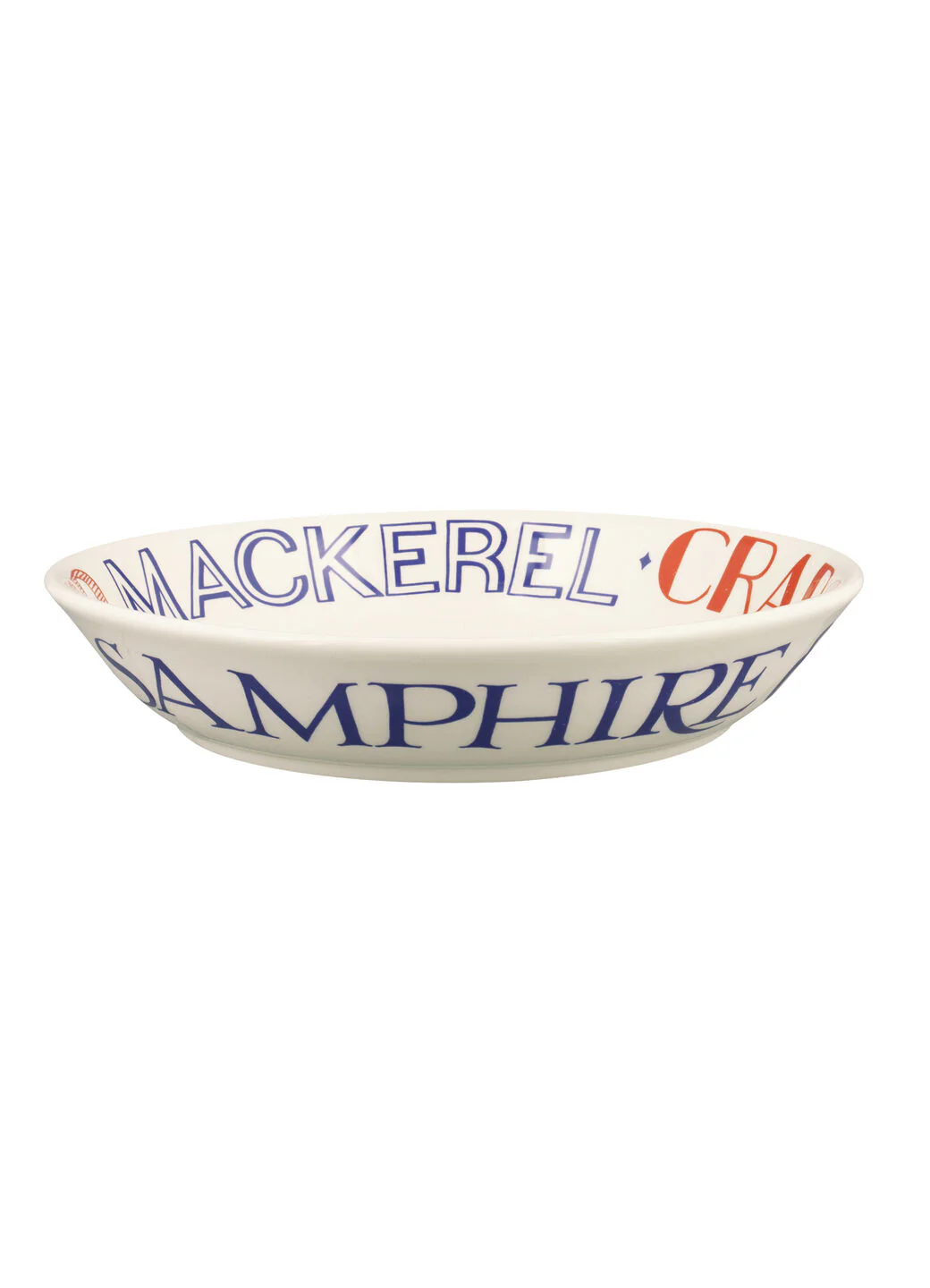 Red & Blue Toast Medium Pasta Bowl - Image 3