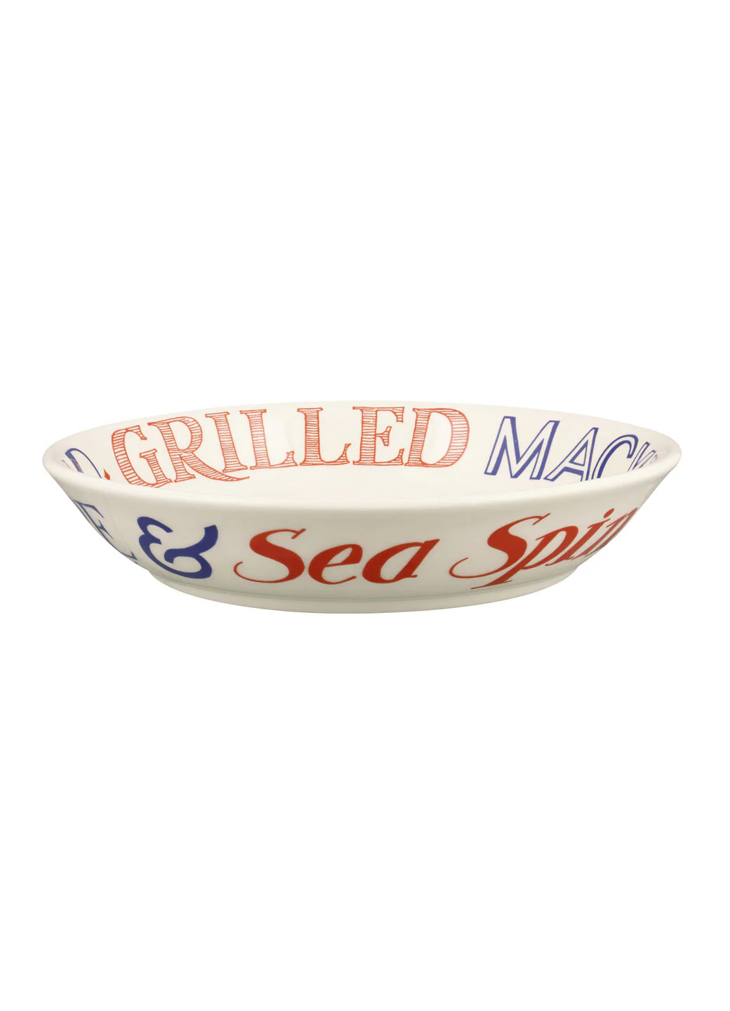 Red & Blue Toast Medium Pasta Bowl - Image 4