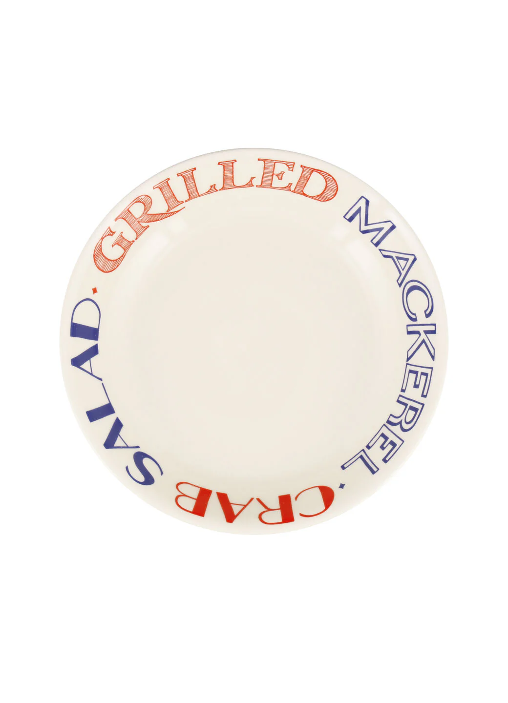 Red & Blue Toast Medium Pasta Bowl - Image 6