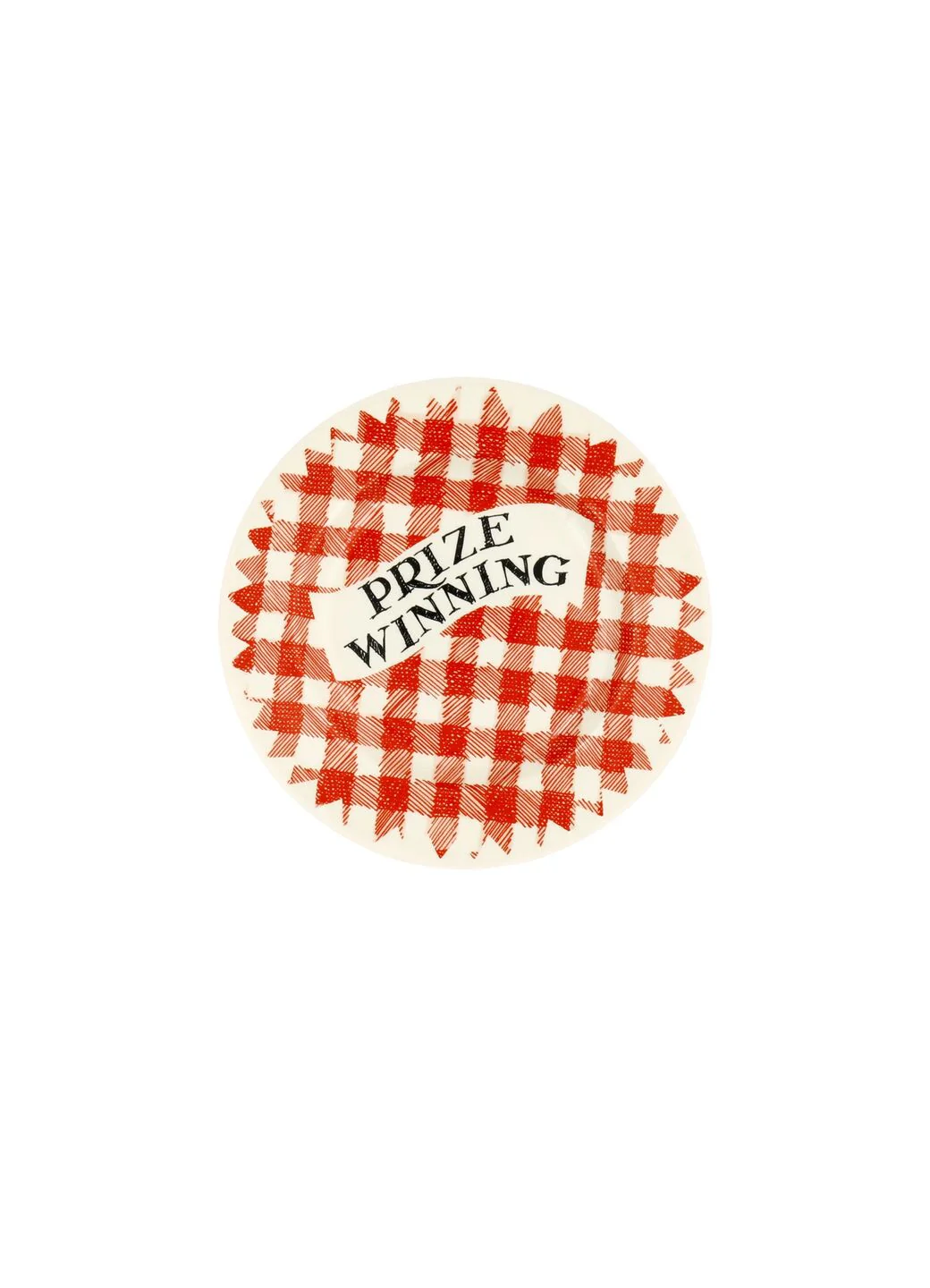 Red Gingham Prize Winning Small Side Plate, 6.5 Inch - Image 2