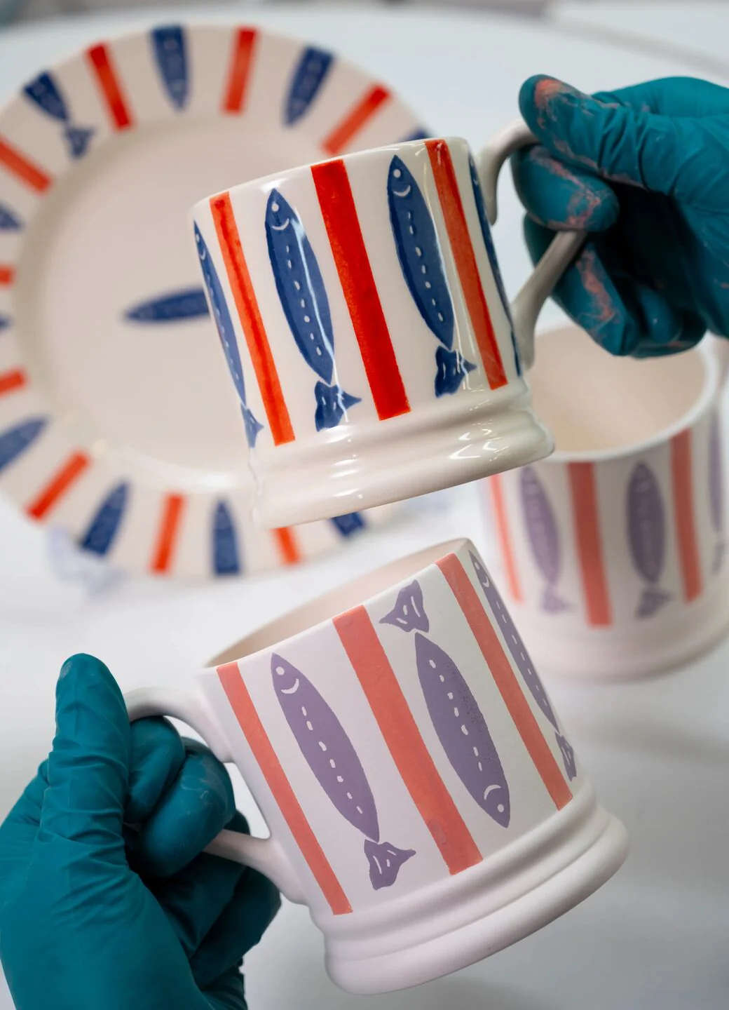 Seafood Stripe 1/2 Pint Mug - Image 6