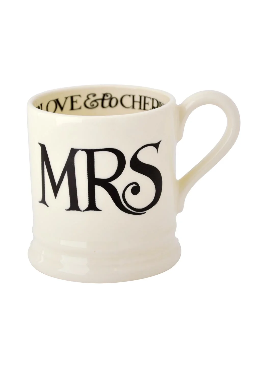 Seconds Black Toast Mrs 1/2 Pint Mug - Image 2