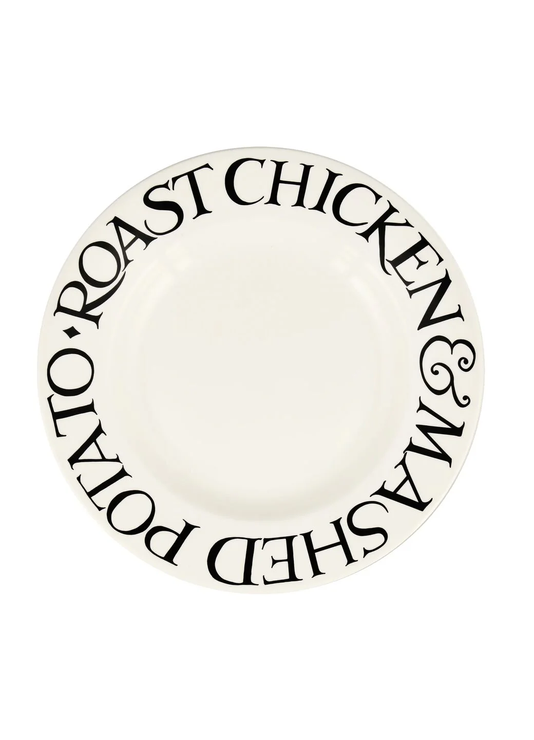 Seconds Black Toast Roast Chicken Large Dinner Plate, 10.5 Inch - Image 2