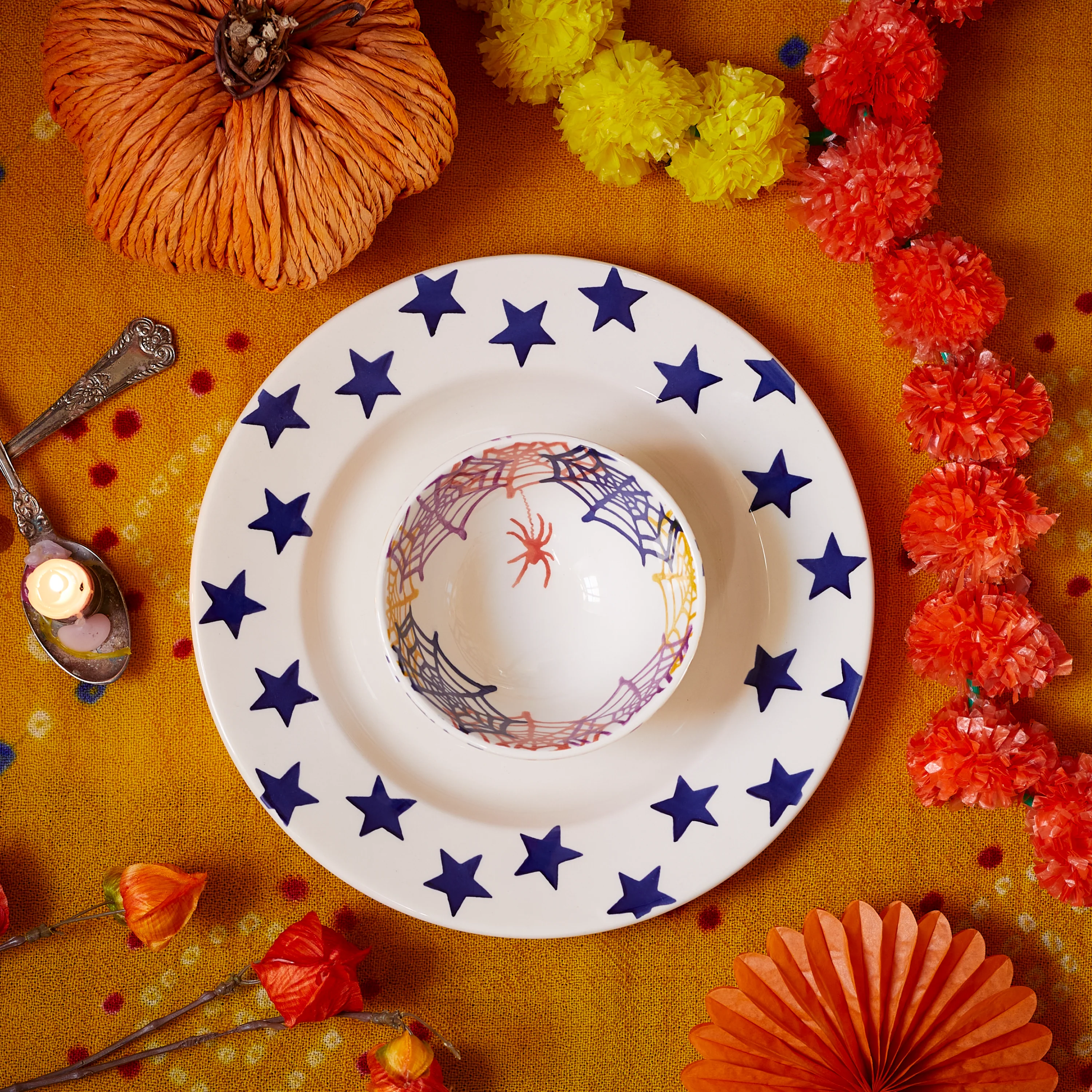 Seconds Blue Star Large Dinner Plate, 10.5 Inch - Image 2