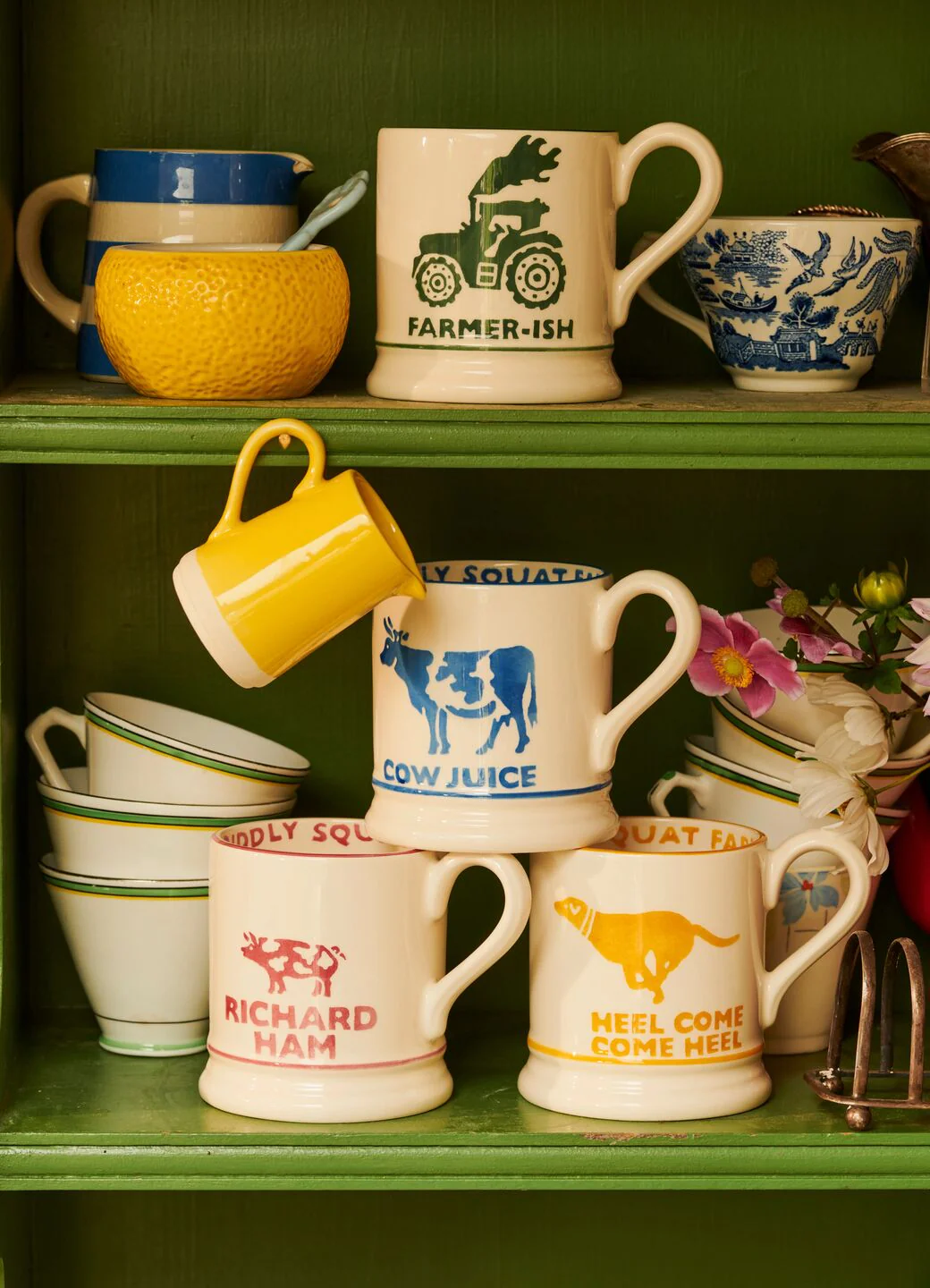 Seconds Diddly Squat Farm: Come Heel 1/2 Pint Mug - Image 9