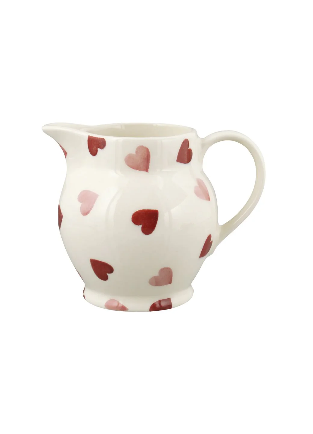 Seconds Pink Hearts 1/2 Pint Jug - Image 2