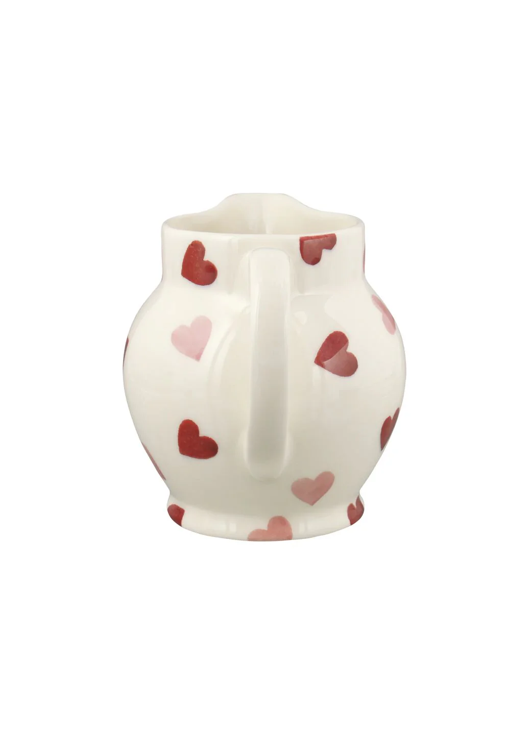 Seconds Pink Hearts 1/2 Pint Jug - Image 3