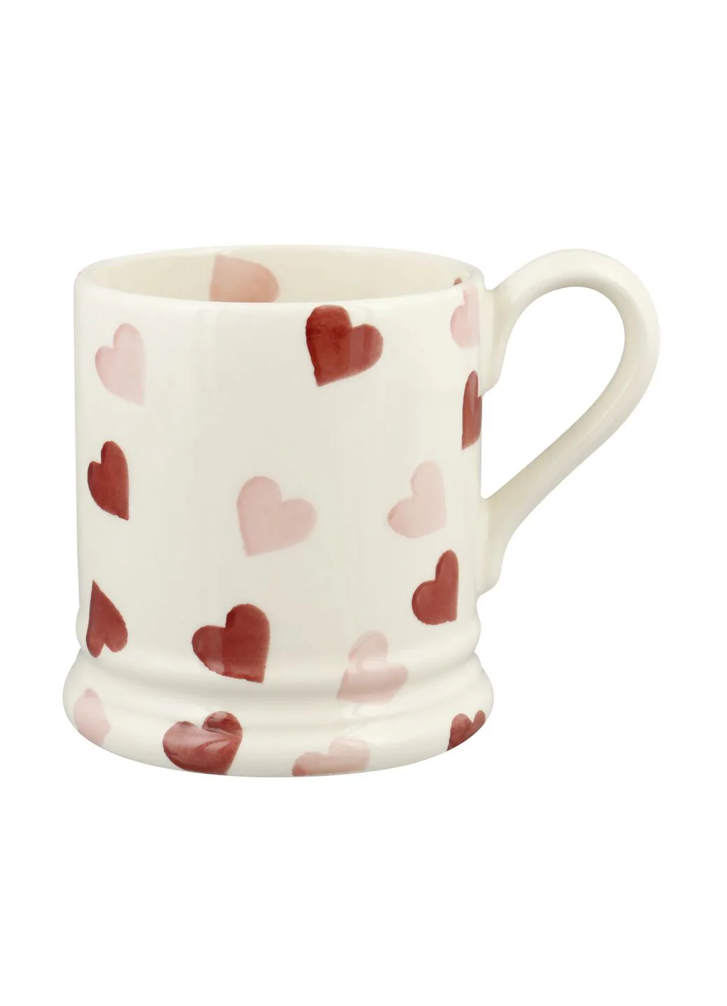 Seconds Pink Hearts 1/2 Pint Mug - Image 2