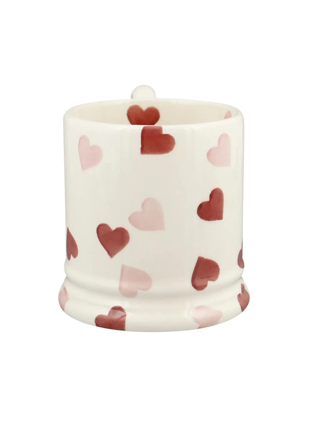 Seconds Pink Hearts 1/2 Pint Mug - Image 5