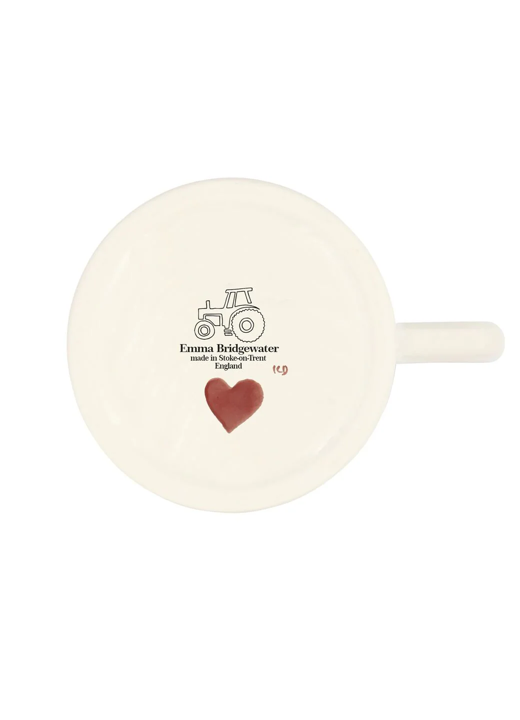 Seconds Pink Hearts 1/2 Pint Mug - Image 6