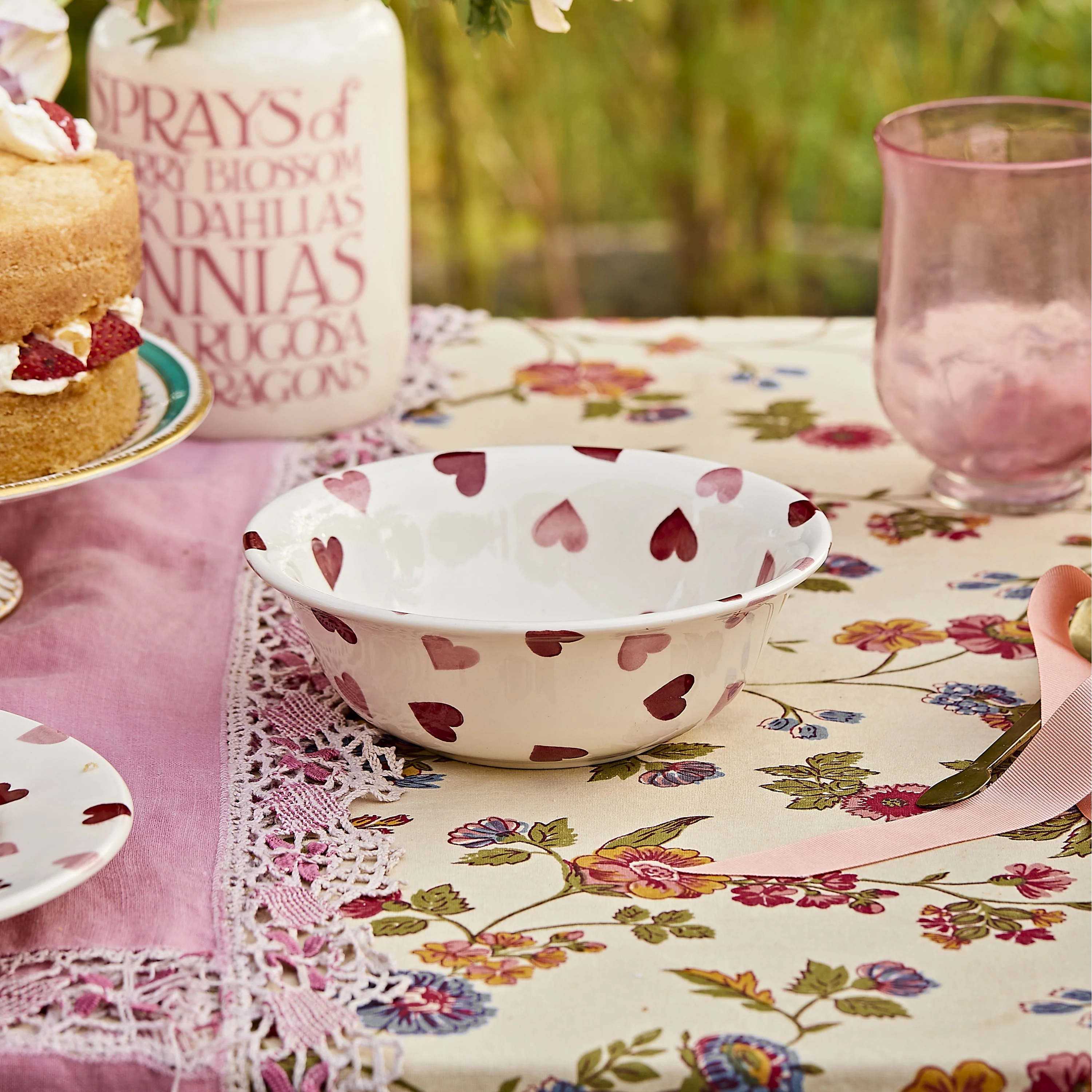 Seconds Pink Hearts Cereal Bowl - Image 3