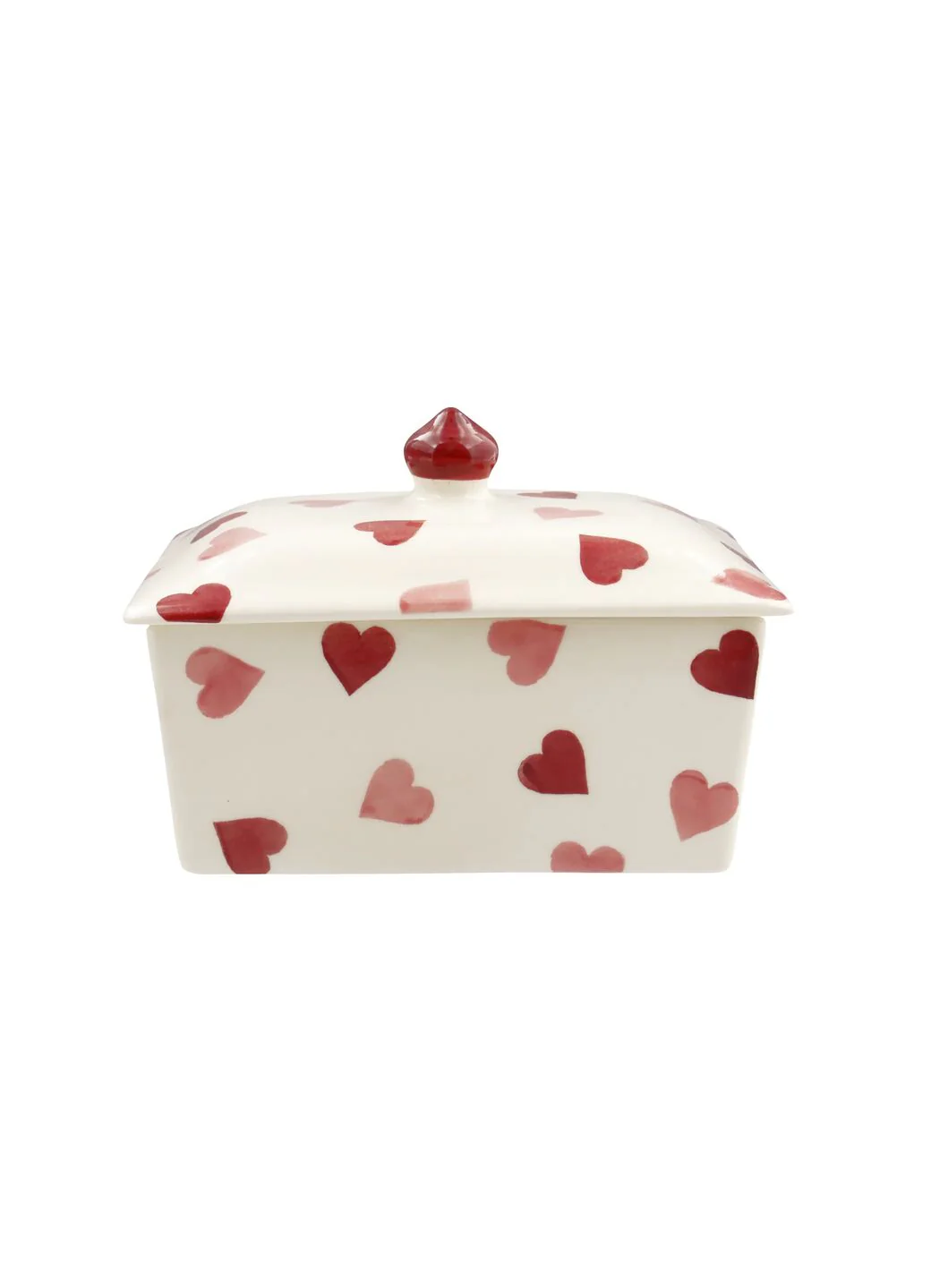 Seconds Pink Hearts Small Butter Dish - Image 2