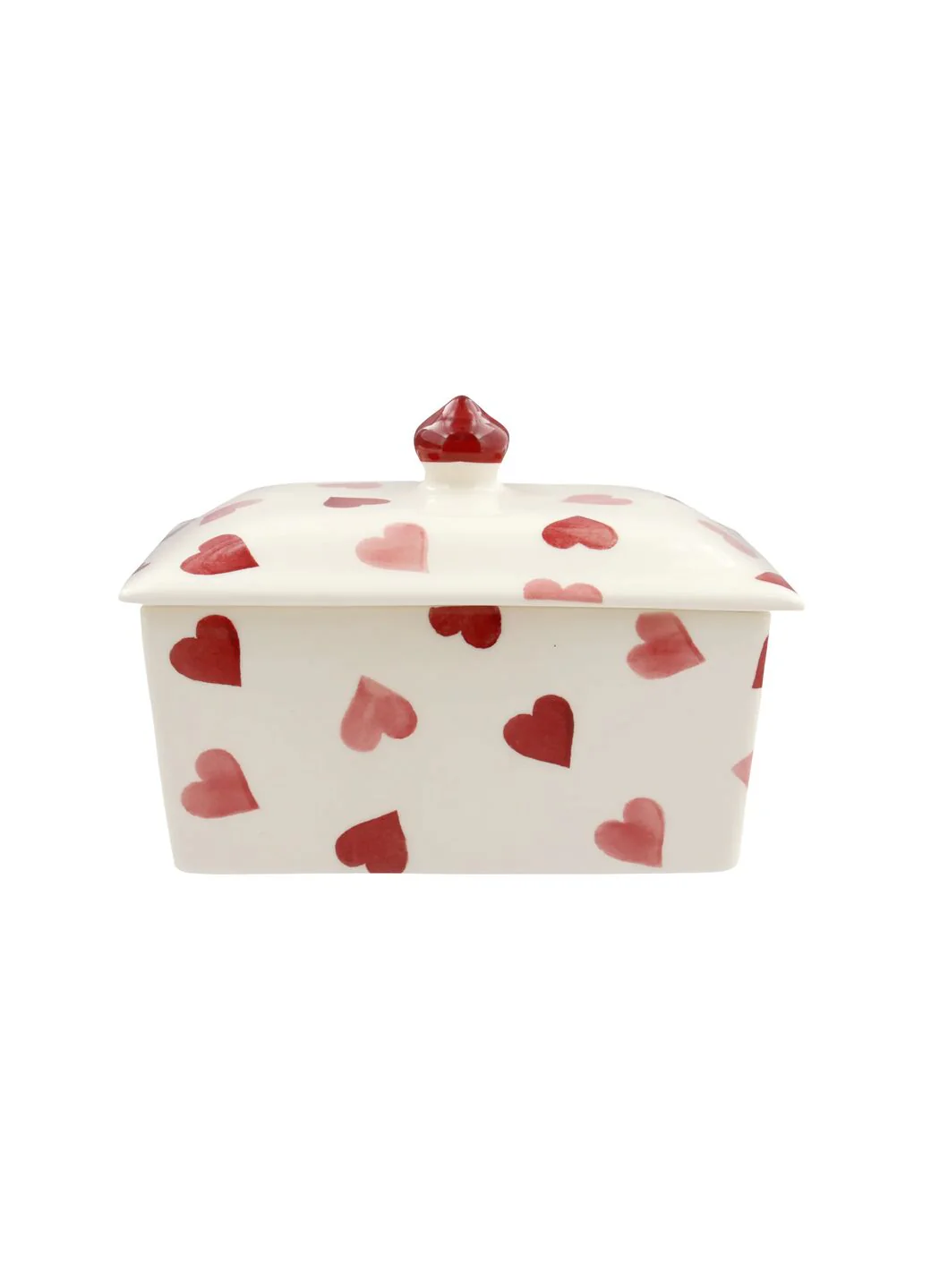 Seconds Pink Hearts Small Butter Dish - Image 4