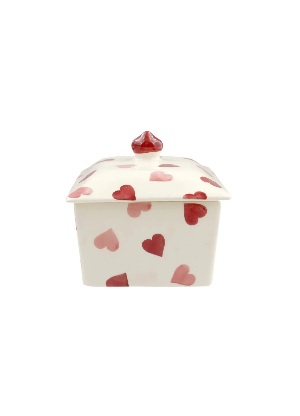 Seconds Pink Hearts Small Butter Dish - Image 5