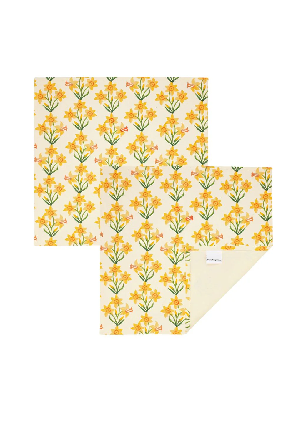 Windblown Daffodils  Set Of 2 Napkins - Image 3