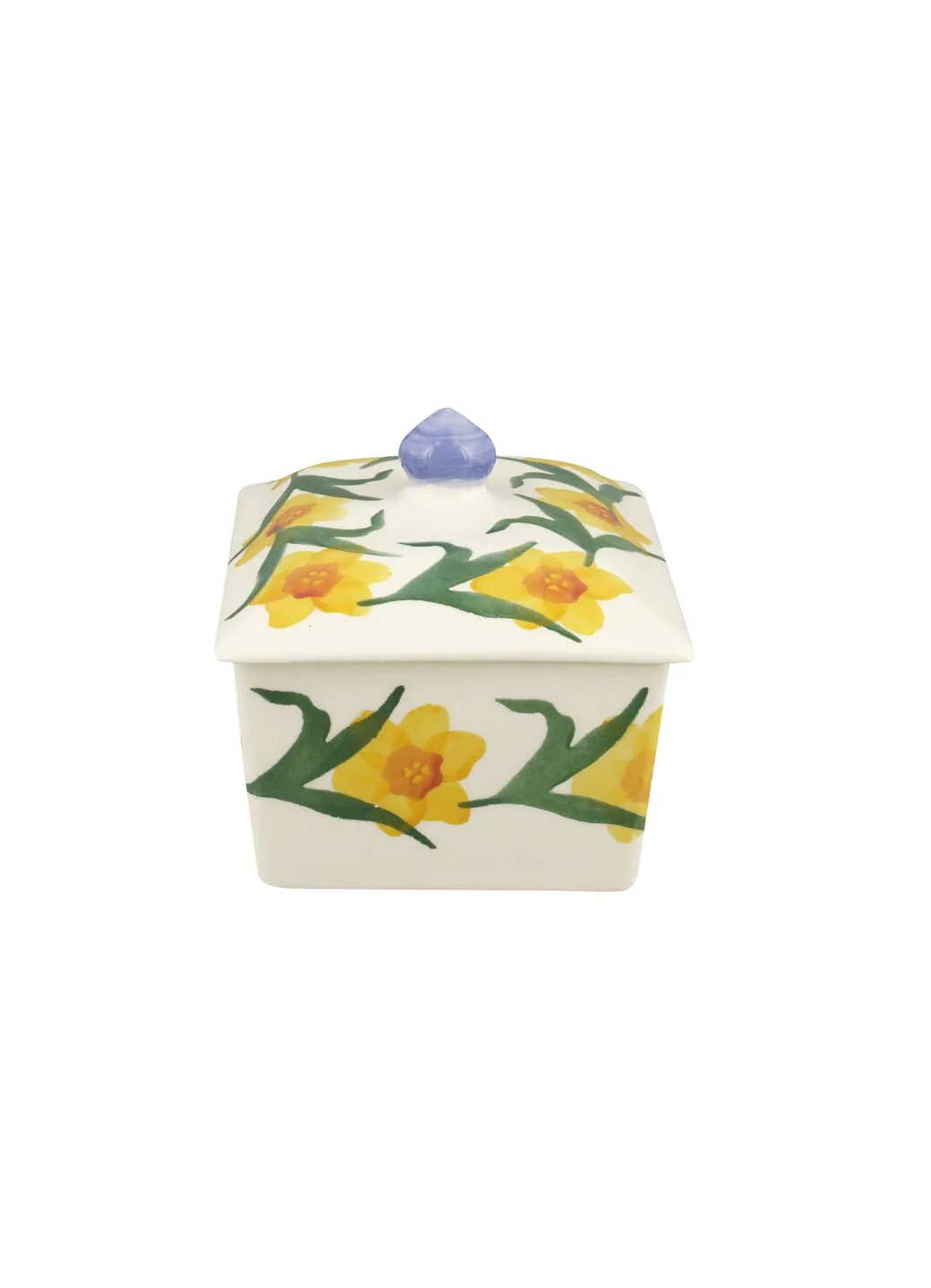 Windblown Daffodils Small Butter Dish - Image 3