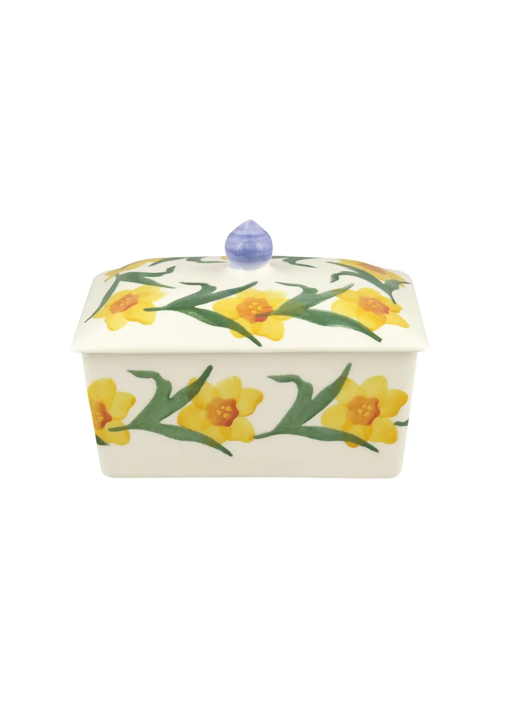 Windblown Daffodils Small Butter Dish - Image 4